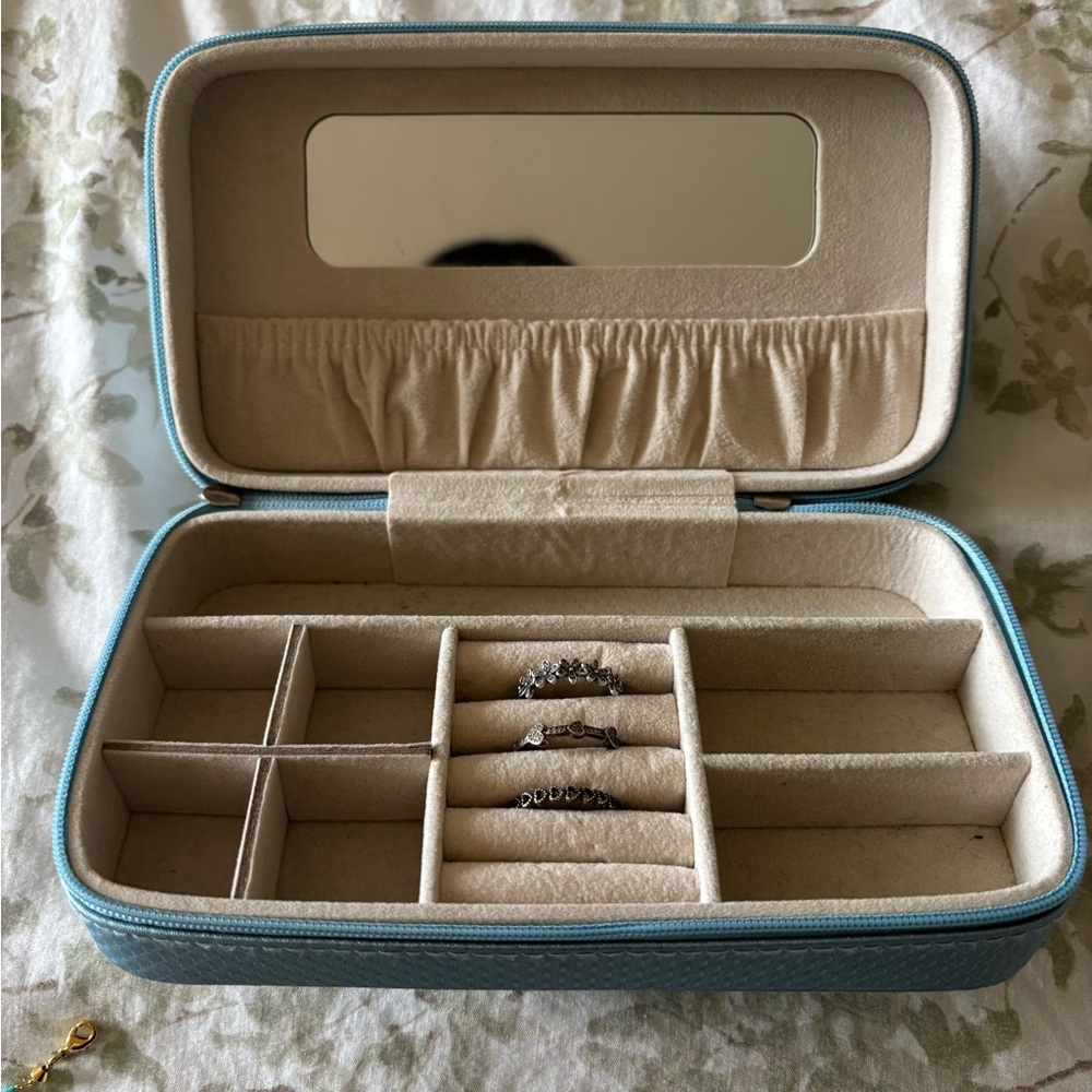 Elegant Blue Jewelry Organizer